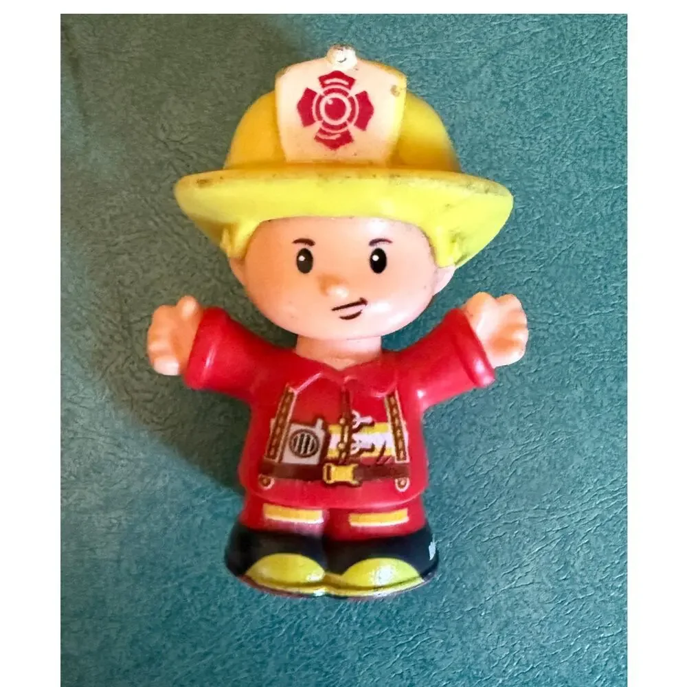 Y2K Kidcore Little People Firefighter Toy Figure Bundle